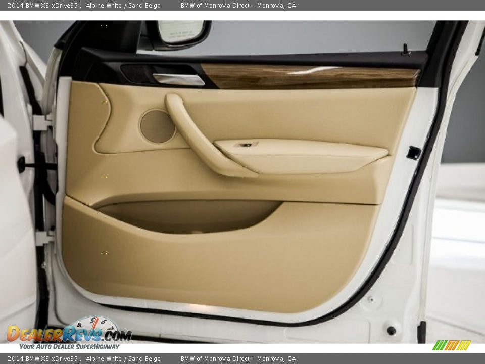 2014 BMW X3 xDrive35i Alpine White / Sand Beige Photo #27