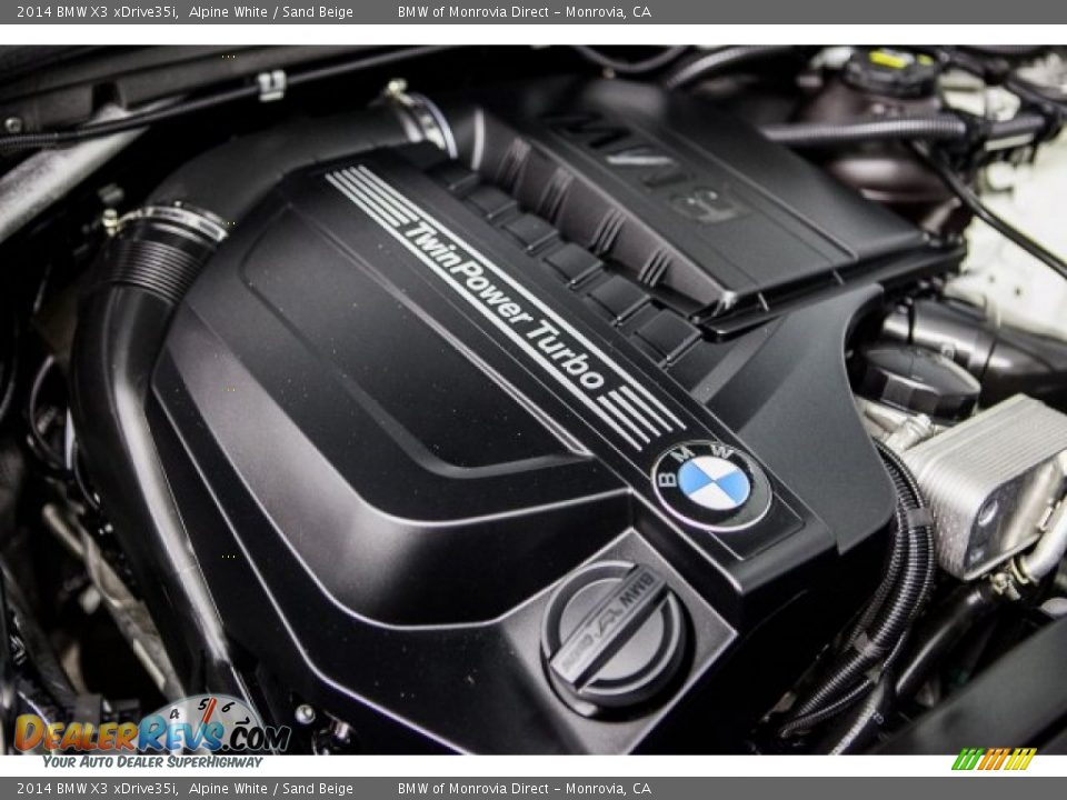 2014 BMW X3 xDrive35i Alpine White / Sand Beige Photo #28