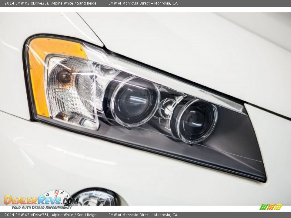 2014 BMW X3 xDrive35i Alpine White / Sand Beige Photo #29