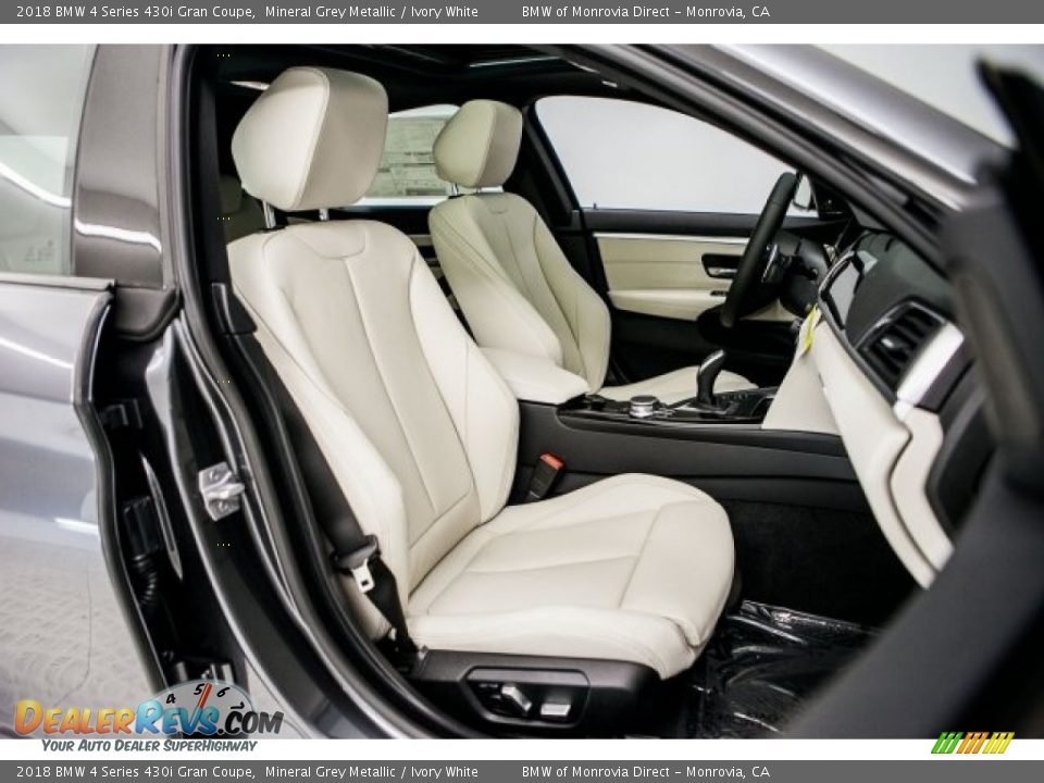 Ivory White Interior - 2018 BMW 4 Series 430i Gran Coupe Photo #2