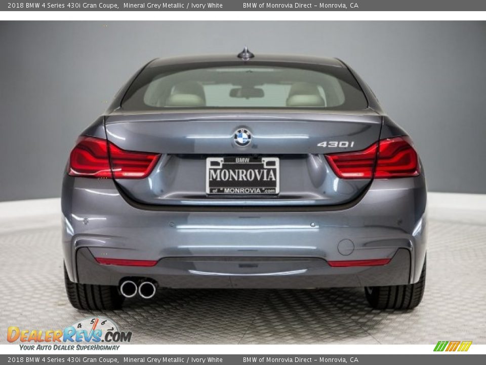 2018 BMW 4 Series 430i Gran Coupe Mineral Grey Metallic / Ivory White Photo #4