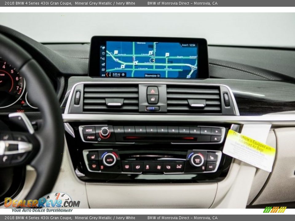 2018 BMW 4 Series 430i Gran Coupe Mineral Grey Metallic / Ivory White Photo #6