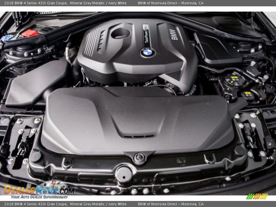 2018 BMW 4 Series 430i Gran Coupe Mineral Grey Metallic / Ivory White Photo #8