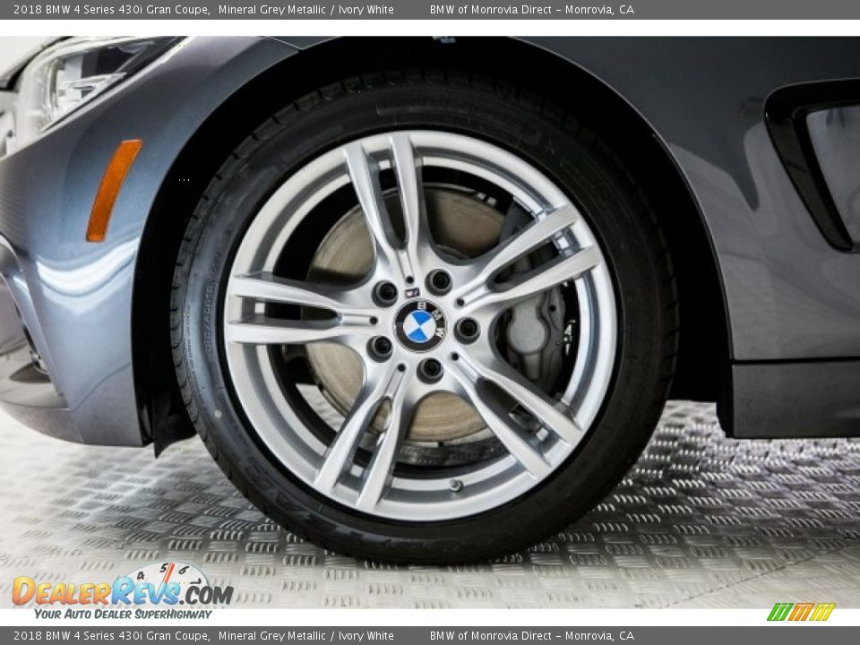 2018 BMW 4 Series 430i Gran Coupe Mineral Grey Metallic / Ivory White Photo #9