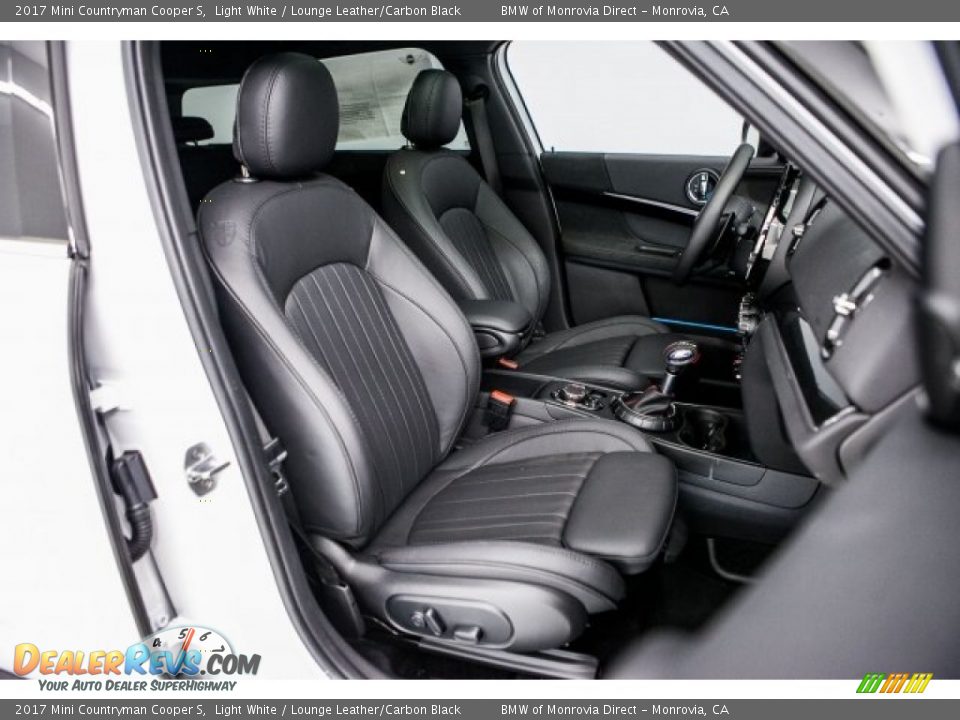 2017 Mini Countryman Cooper S Light White / Lounge Leather/Carbon Black Photo #2