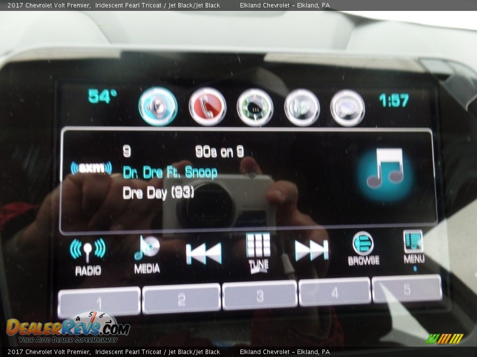 2017 Chevrolet Volt Premier Iridescent Pearl Tricoat / Jet Black/Jet Black Photo #20