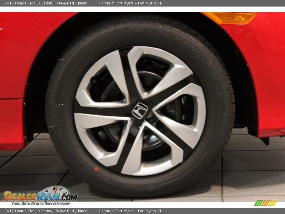 2017 Honda Civic LX Sedan Rallye Red / Black Photo #4