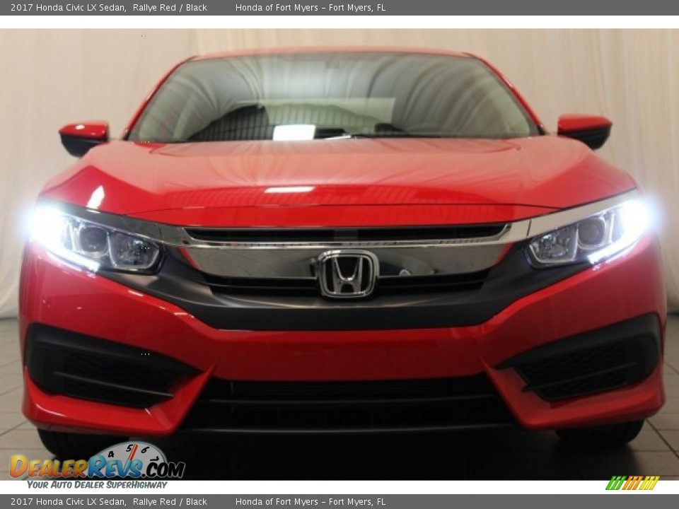 2017 Honda Civic LX Sedan Rallye Red / Black Photo #5