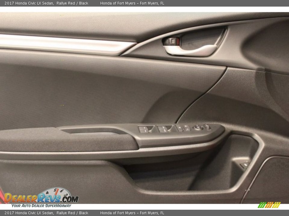 2017 Honda Civic LX Sedan Rallye Red / Black Photo #10