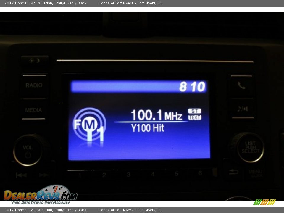 2017 Honda Civic LX Sedan Rallye Red / Black Photo #18