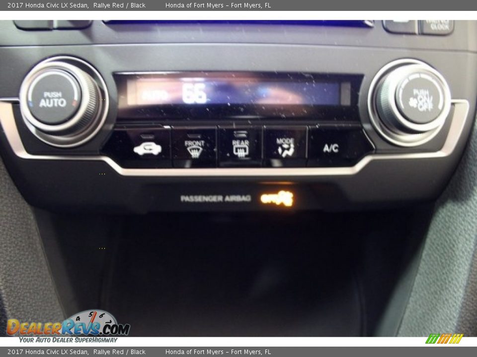 2017 Honda Civic LX Sedan Rallye Red / Black Photo #20