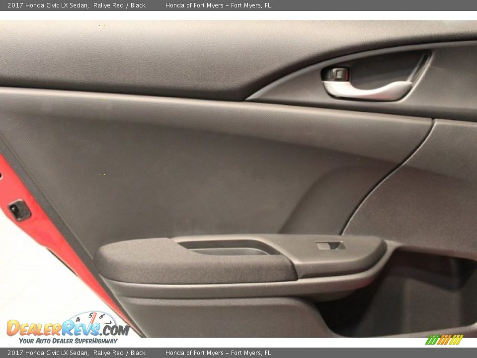 2017 Honda Civic LX Sedan Rallye Red / Black Photo #23
