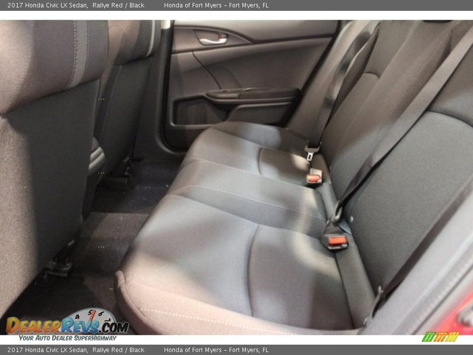 2017 Honda Civic LX Sedan Rallye Red / Black Photo #24