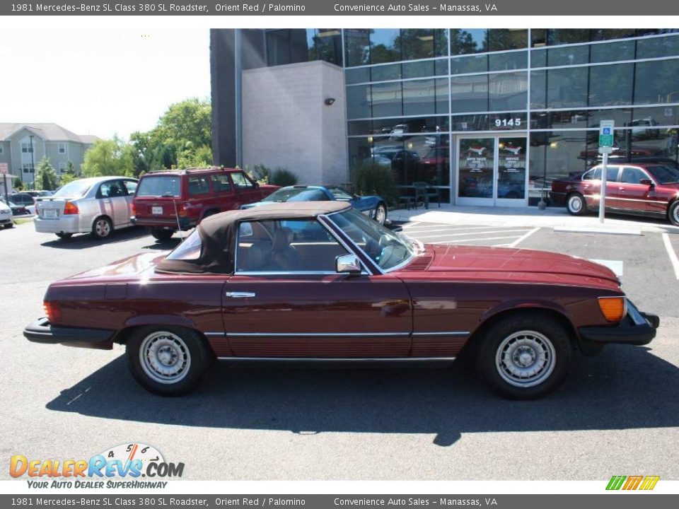 1981 Mercedes-Benz SL Class 380 SL Roadster Orient Red / Palomino Photo #6