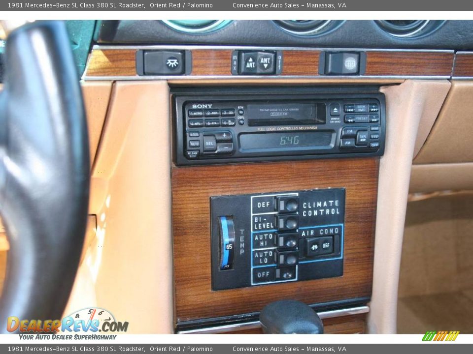 1981 Mercedes-Benz SL Class 380 SL Roadster Orient Red / Palomino Photo #10