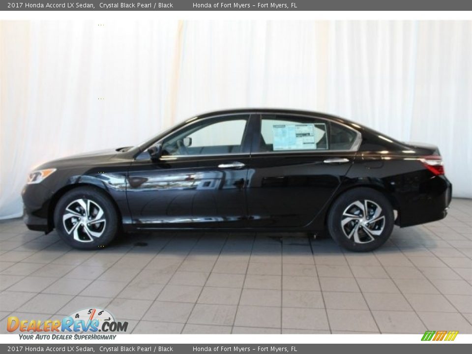 2017 Honda Accord LX Sedan Crystal Black Pearl / Black Photo #5