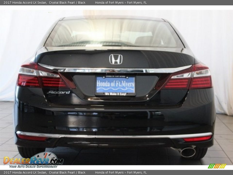 2017 Honda Accord LX Sedan Crystal Black Pearl / Black Photo #6