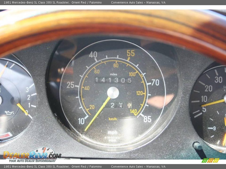 1981 Mercedes-Benz SL Class 380 SL Roadster Orient Red / Palomino Photo #16