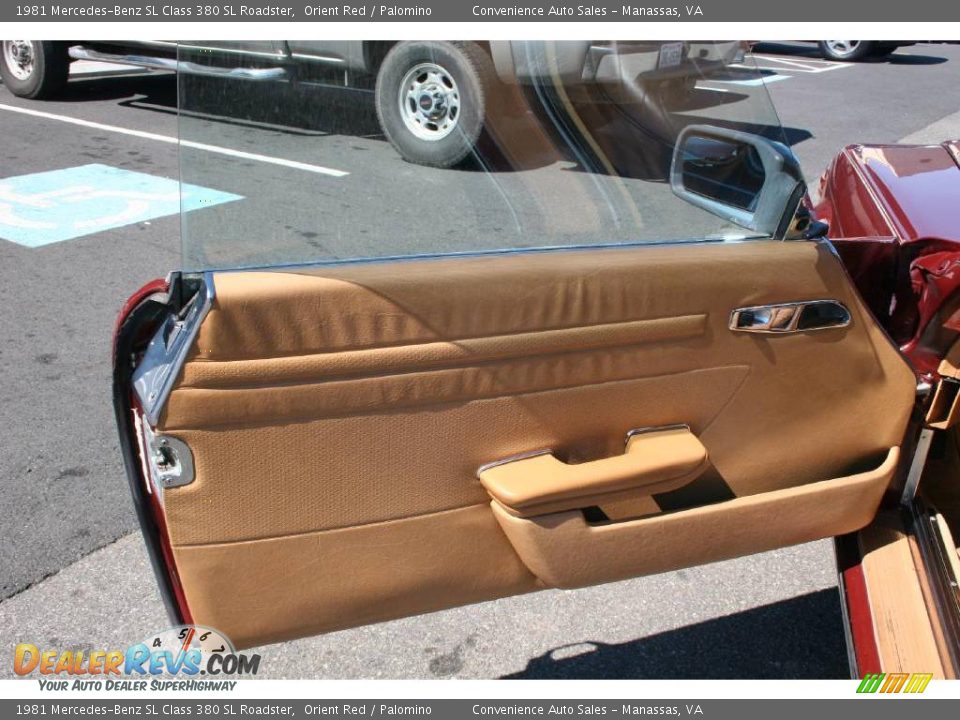 1981 Mercedes-Benz SL Class 380 SL Roadster Orient Red / Palomino Photo #17