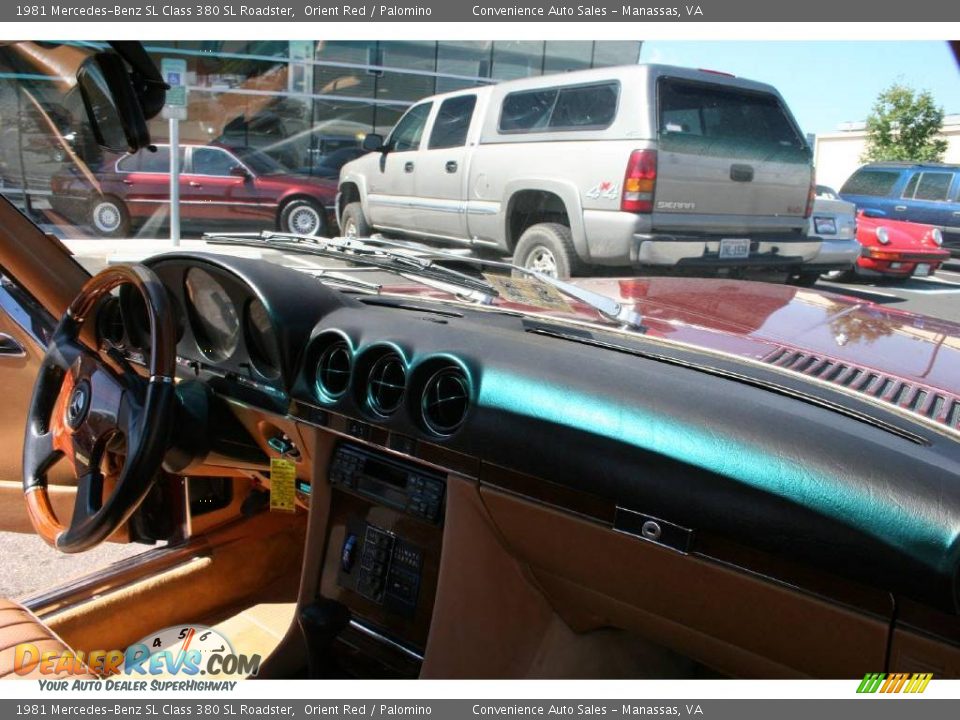 1981 Mercedes-Benz SL Class 380 SL Roadster Orient Red / Palomino Photo #20