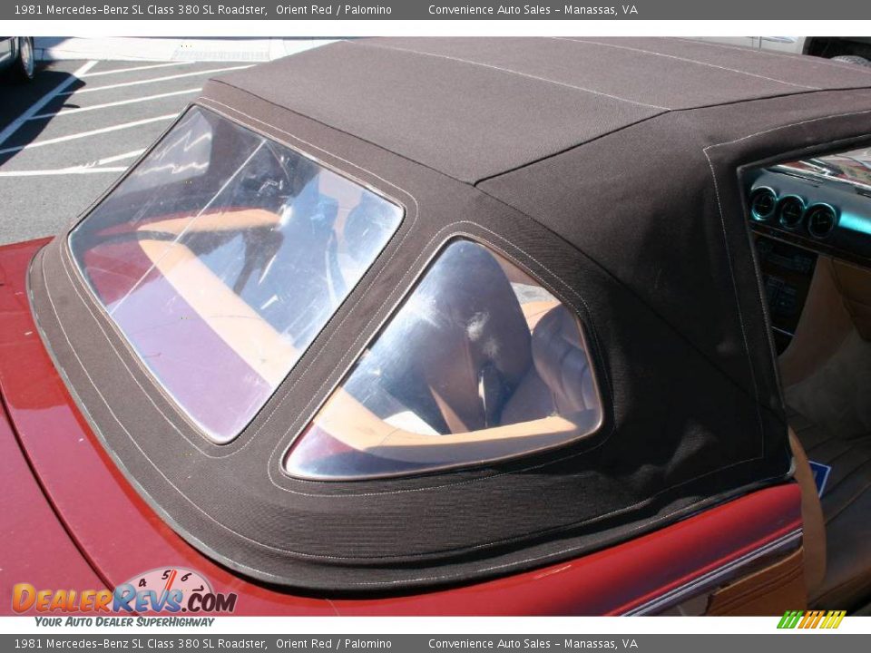 1981 Mercedes-Benz SL Class 380 SL Roadster Orient Red / Palomino Photo #21