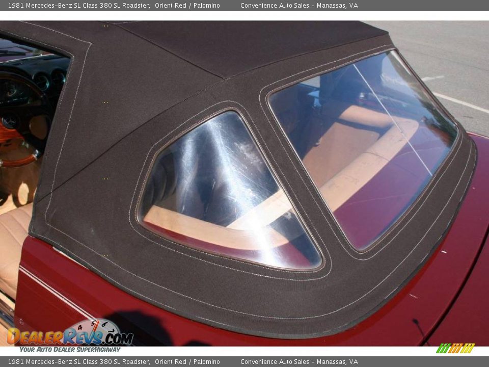 1981 Mercedes-Benz SL Class 380 SL Roadster Orient Red / Palomino Photo #22