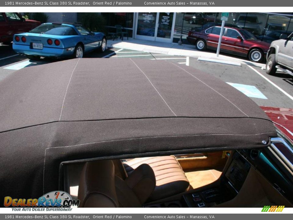 1981 Mercedes-Benz SL Class 380 SL Roadster Orient Red / Palomino Photo #24