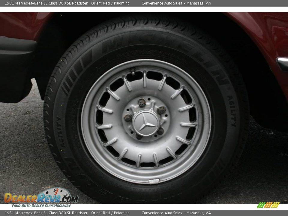1981 Mercedes-Benz SL Class 380 SL Roadster Orient Red / Palomino Photo #25