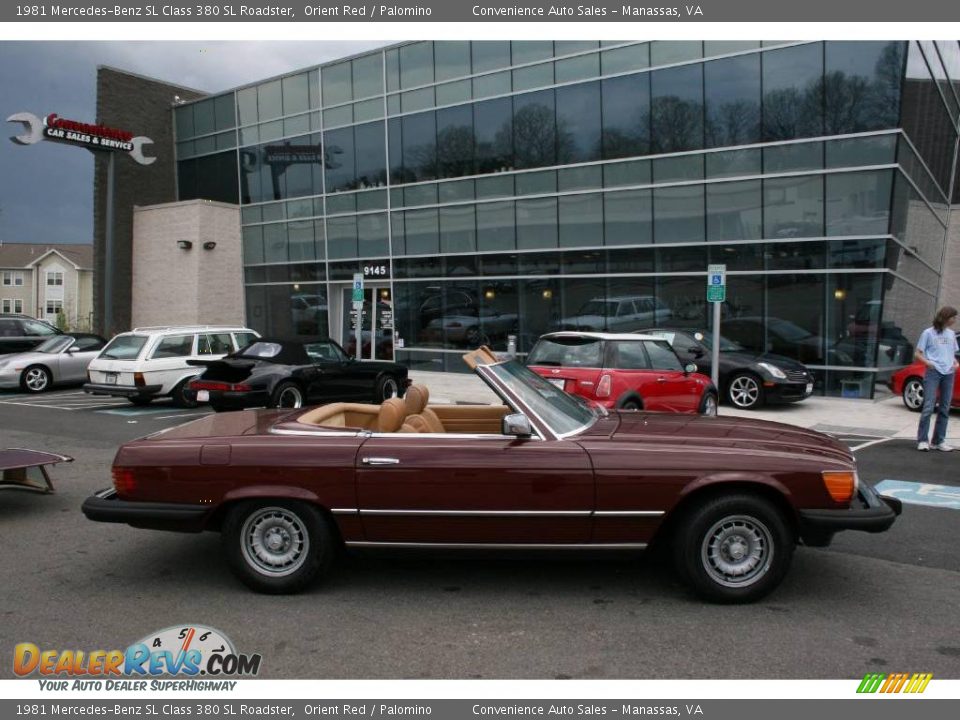 1981 Mercedes-Benz SL Class 380 SL Roadster Orient Red / Palomino Photo #26