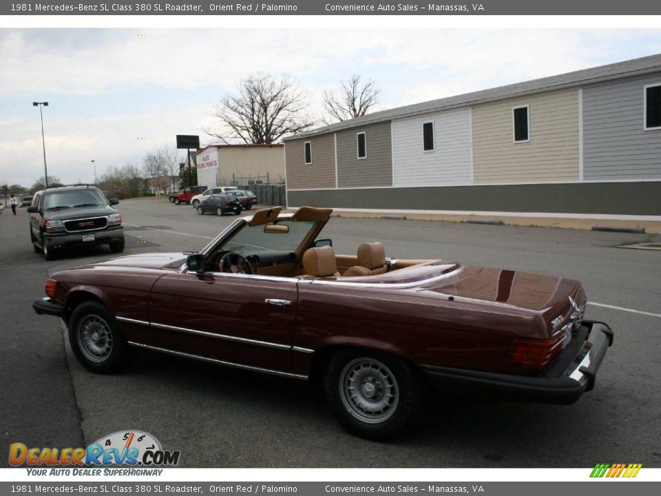 1981 Mercedes-Benz SL Class 380 SL Roadster Orient Red / Palomino Photo #28