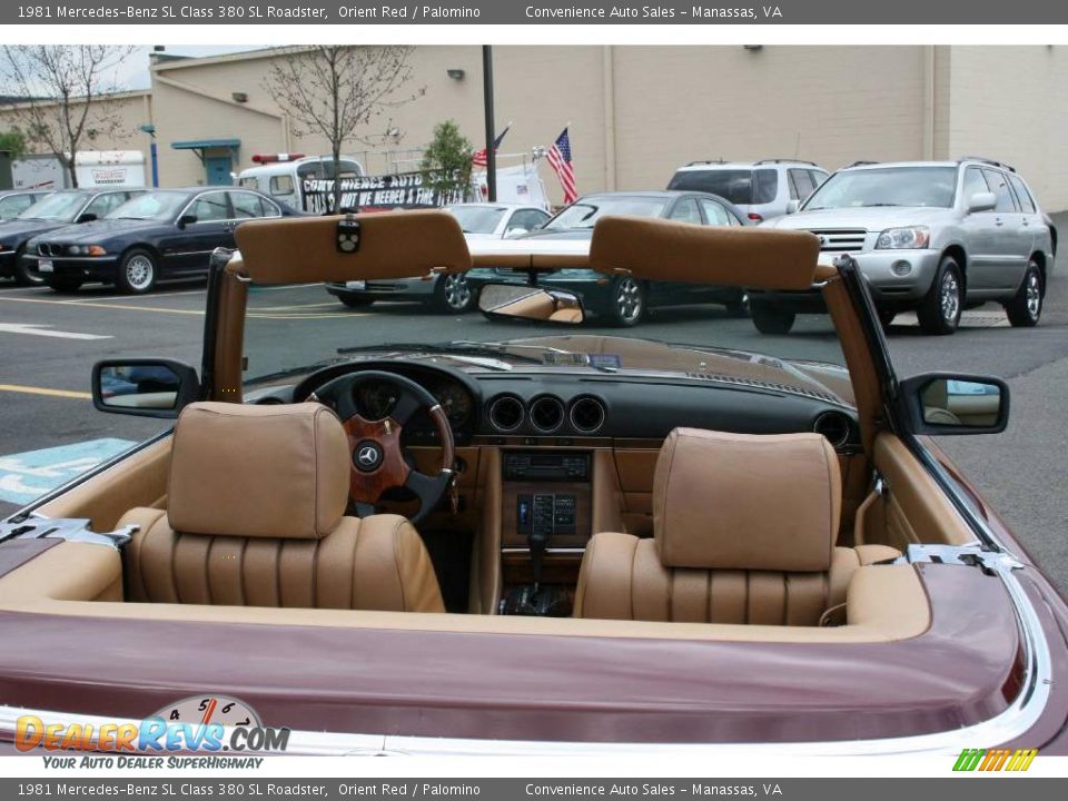 1981 Mercedes-Benz SL Class 380 SL Roadster Orient Red / Palomino Photo #29