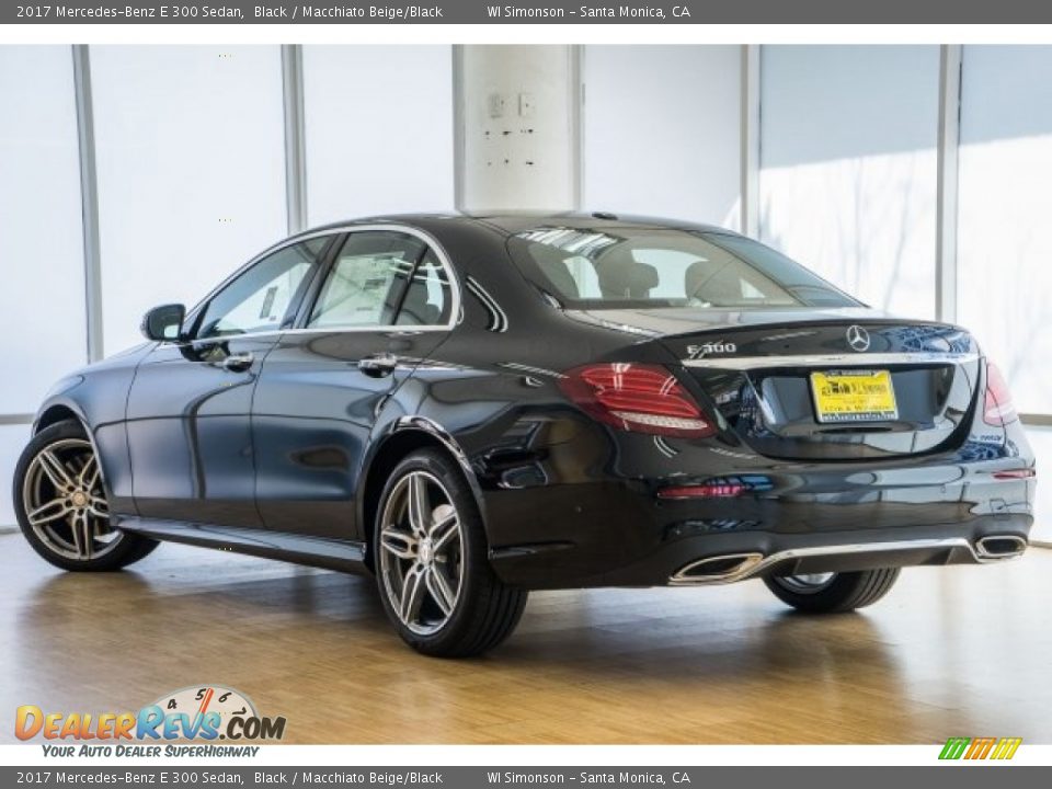2017 Mercedes-Benz E 300 Sedan Black / Macchiato Beige/Black Photo #3