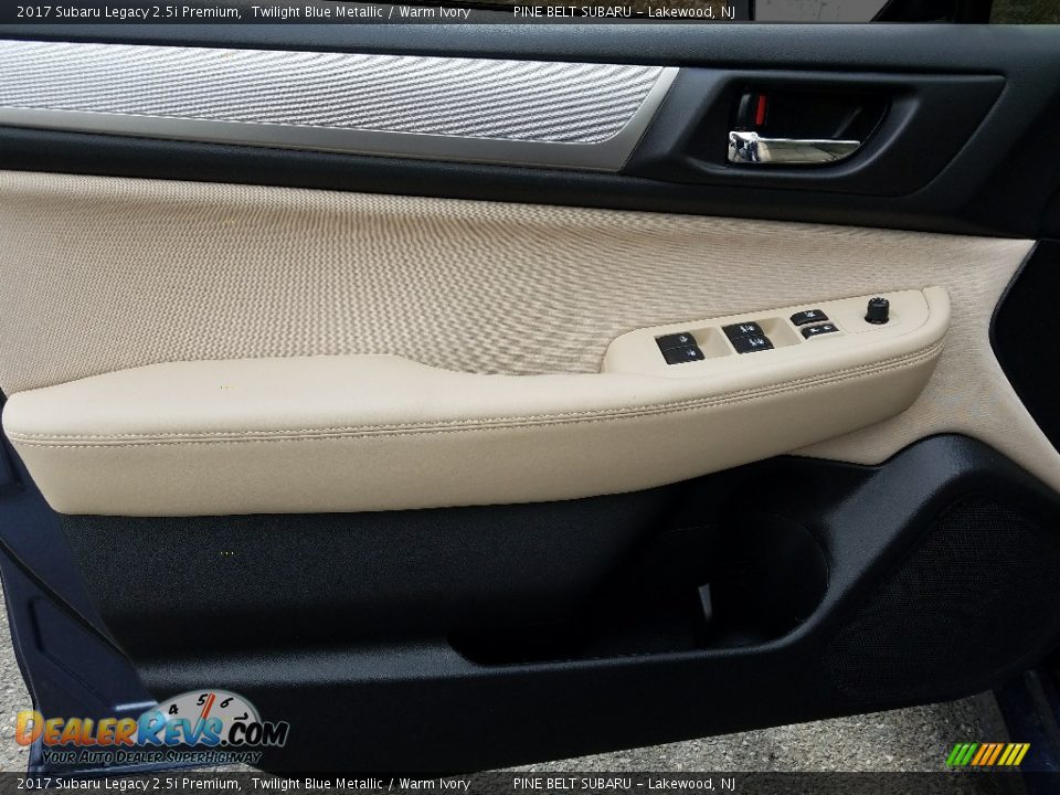 2017 Subaru Legacy 2.5i Premium Twilight Blue Metallic / Warm Ivory Photo #6