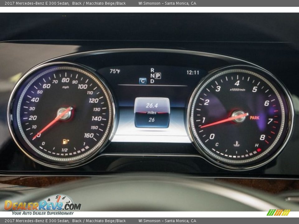 2017 Mercedes-Benz E 300 Sedan Black / Macchiato Beige/Black Photo #7