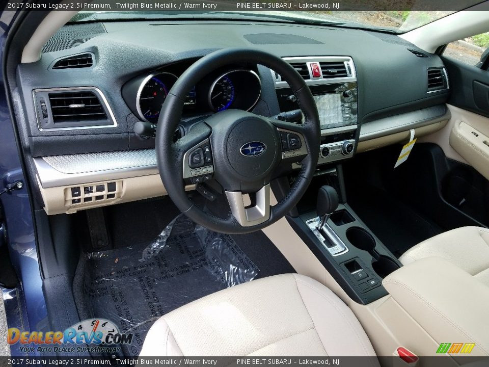 2017 Subaru Legacy 2.5i Premium Twilight Blue Metallic / Warm Ivory Photo #9