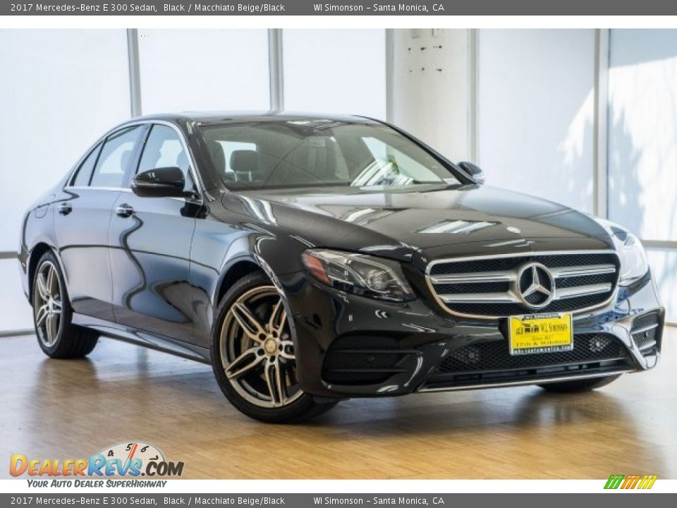 2017 Mercedes-Benz E 300 Sedan Black / Macchiato Beige/Black Photo #11