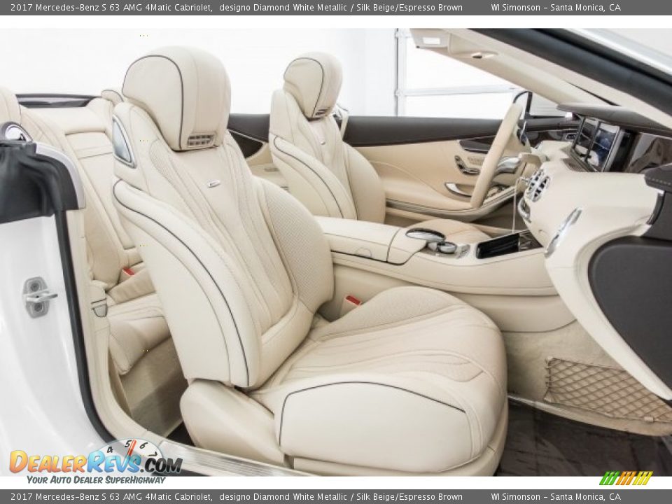 Silk Beige/Espresso Brown Interior - 2017 Mercedes-Benz S 63 AMG 4Matic Cabriolet Photo #2