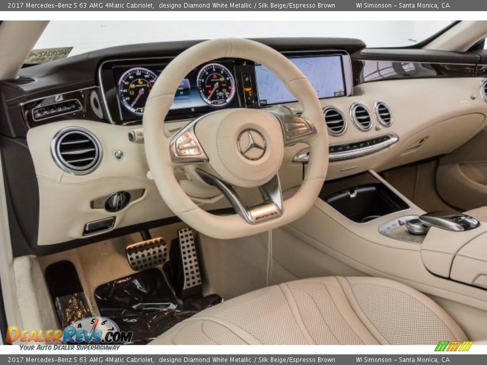 Dashboard of 2017 Mercedes-Benz S 63 AMG 4Matic Cabriolet Photo #6