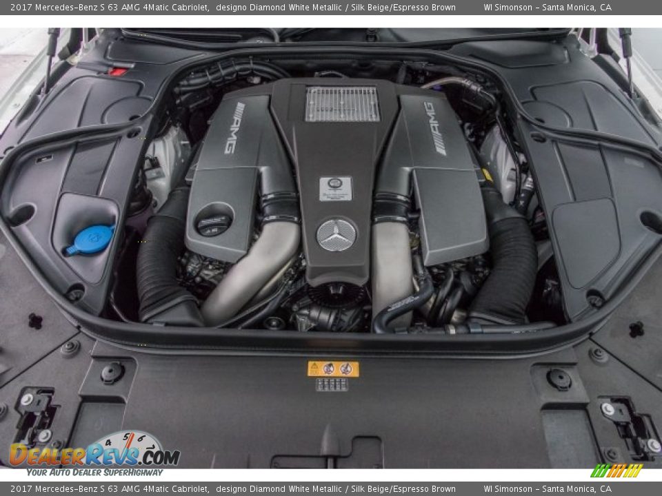 2017 Mercedes-Benz S 63 AMG 4Matic Cabriolet 5.5 Liter AMG biturbo DOHC 32-Valve VVT V8 Engine Photo #8