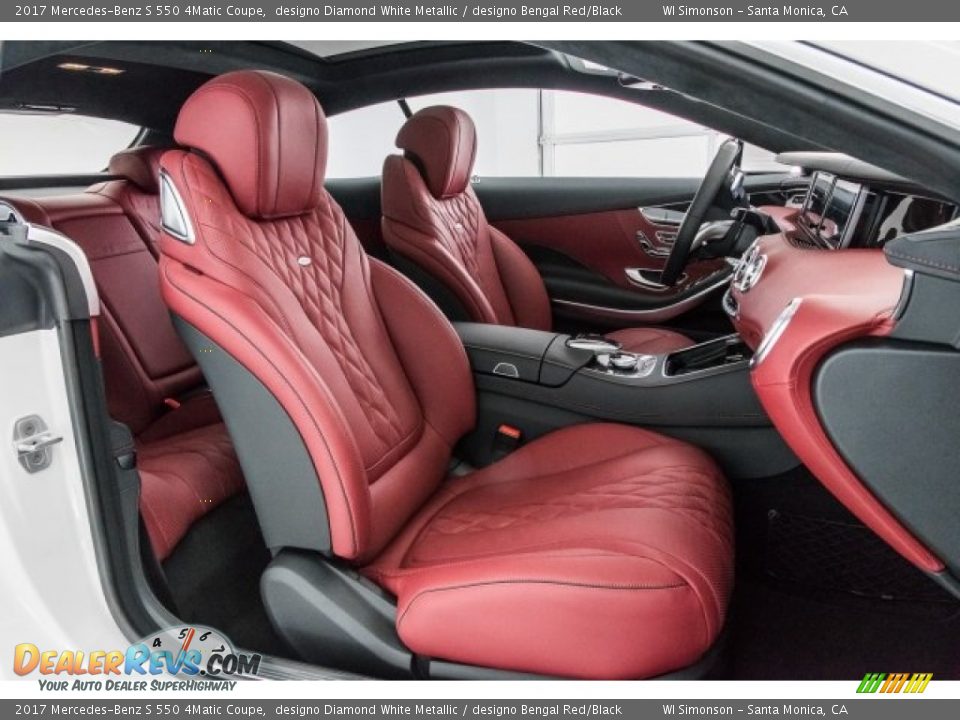 designo Bengal Red/Black Interior - 2017 Mercedes-Benz S 550 4Matic Coupe Photo #2
