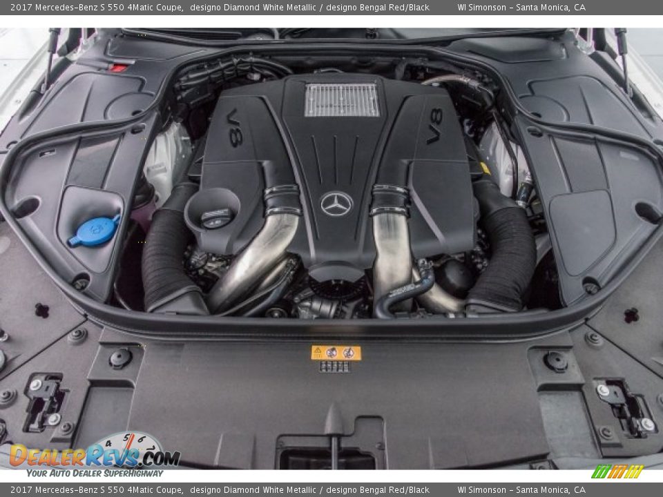 2017 Mercedes-Benz S 550 4Matic Coupe 4.7 Liter DI biturbo DOHC 32-Valve VVT V8 Engine Photo #8