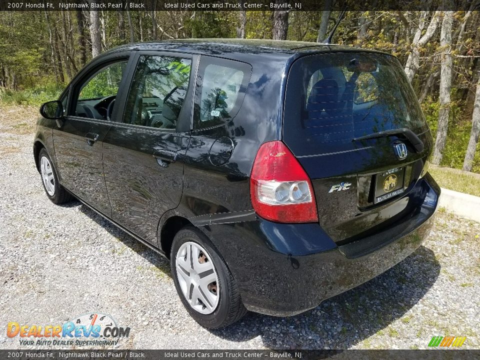 2007 Honda Fit Nighthawk Black Pearl / Black Photo #6