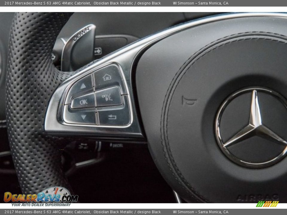 Controls of 2017 Mercedes-Benz S 63 AMG 4Matic Cabriolet Photo #18