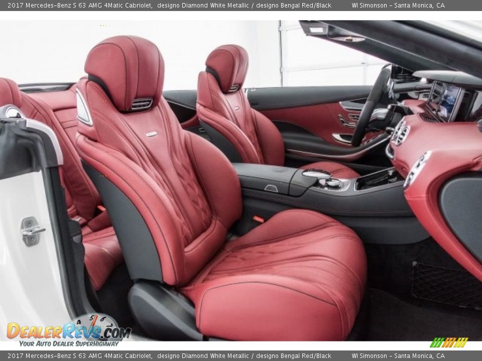 designo Bengal Red/Black Interior - 2017 Mercedes-Benz S 63 AMG 4Matic Cabriolet Photo #2
