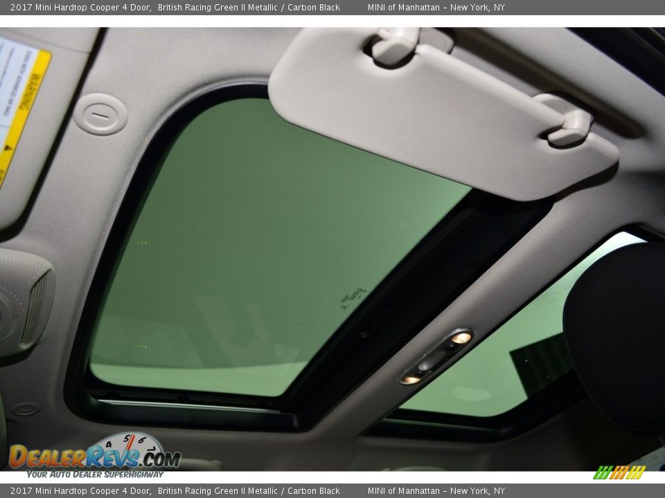 2017 Mini Hardtop Cooper 4 Door British Racing Green II Metallic / Carbon Black Photo #9