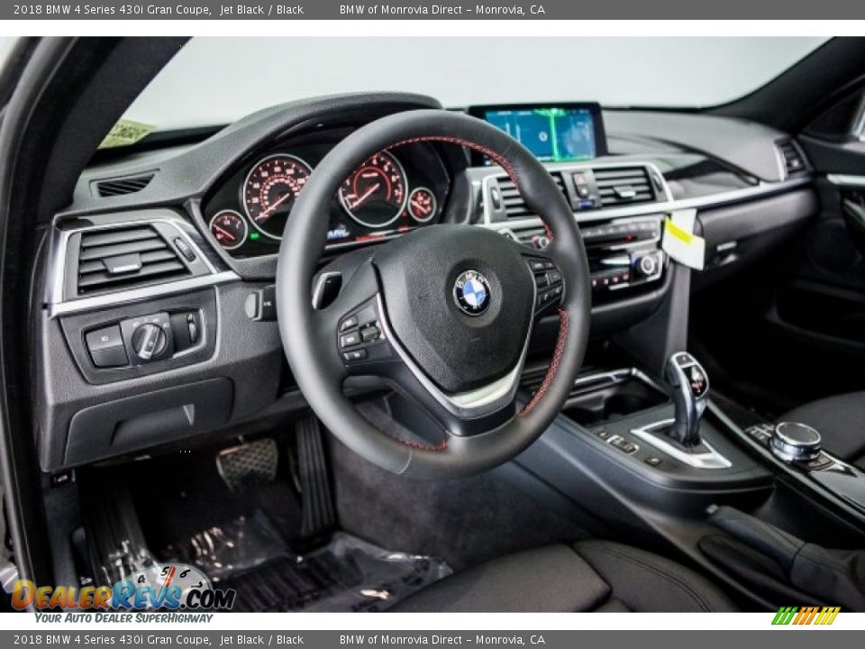 2018 BMW 4 Series 430i Gran Coupe Jet Black / Black Photo #5