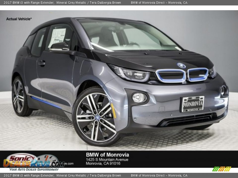 2017 BMW i3 with Range Extender Mineral Grey Metallic / Tera Dalbergia Brown Photo #1