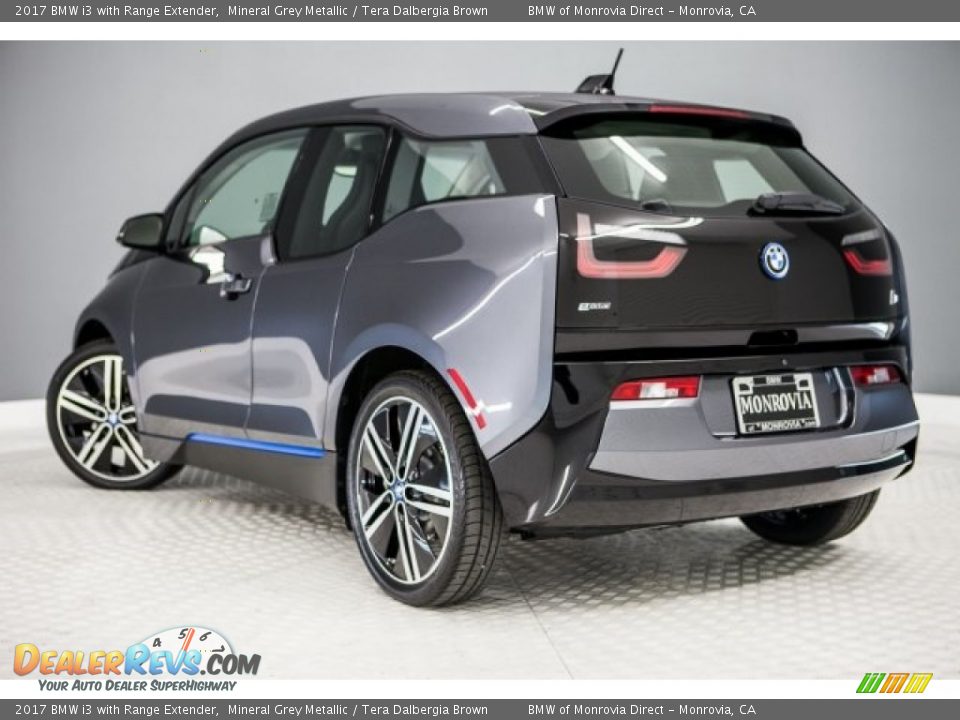 2017 BMW i3 with Range Extender Mineral Grey Metallic / Tera Dalbergia Brown Photo #3