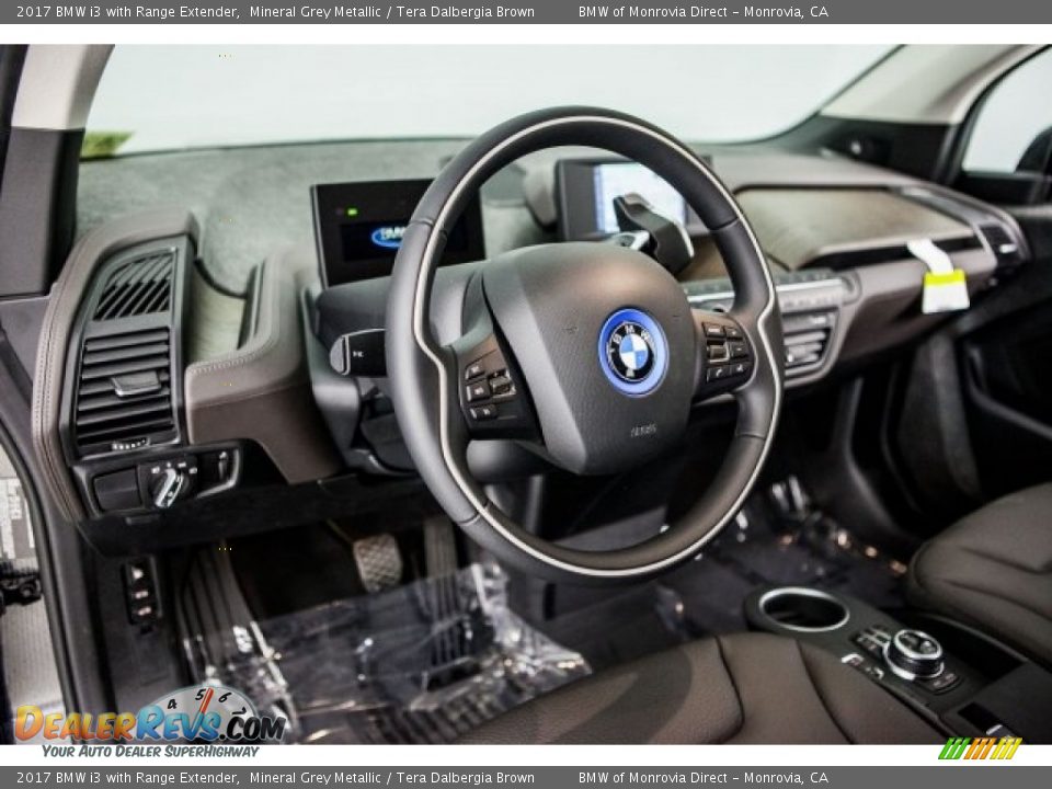 2017 BMW i3 with Range Extender Mineral Grey Metallic / Tera Dalbergia Brown Photo #5