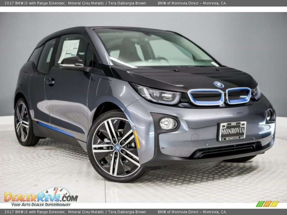 2017 BMW i3 with Range Extender Mineral Grey Metallic / Tera Dalbergia Brown Photo #12